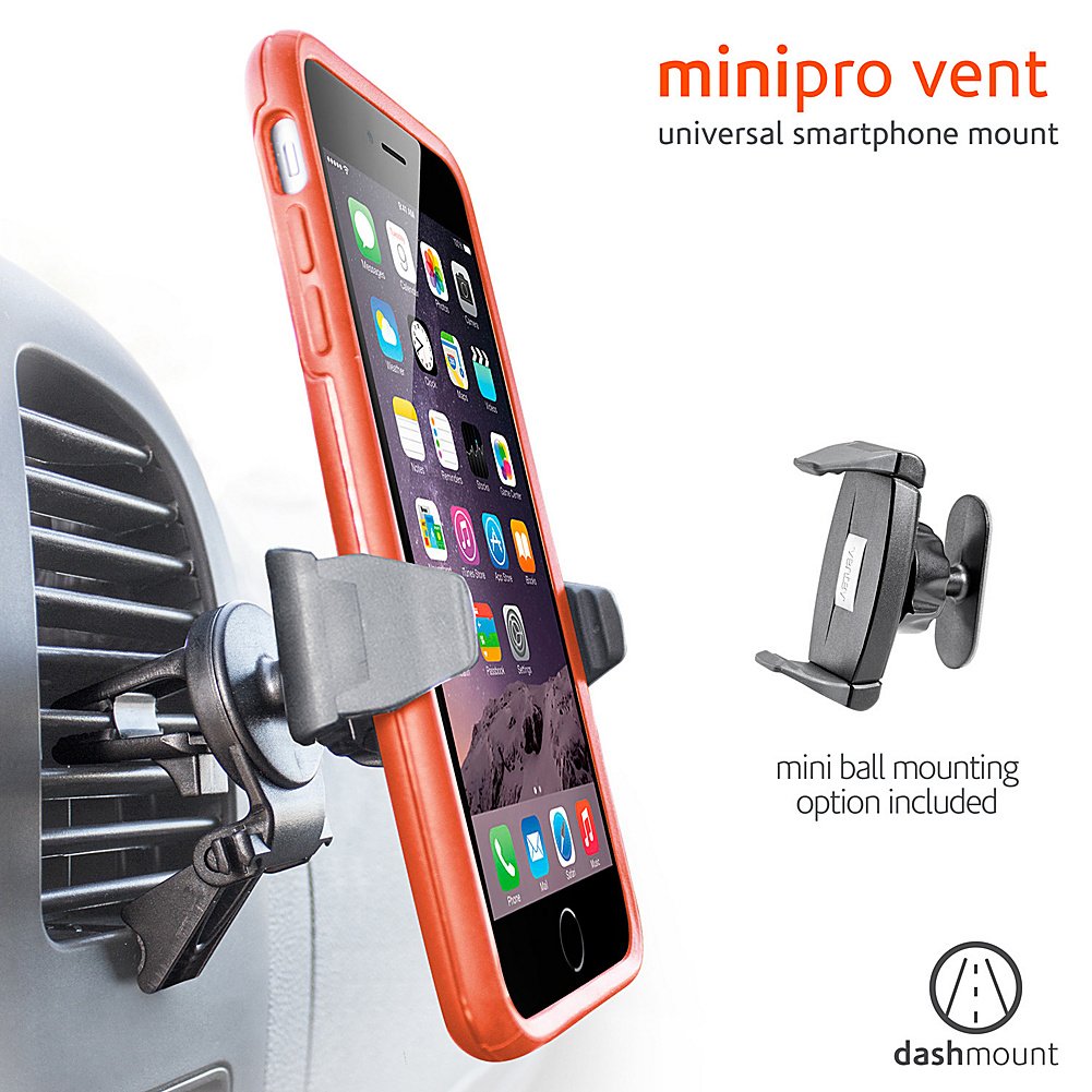 Ventev Minipro Vent Dash Mount (Black)