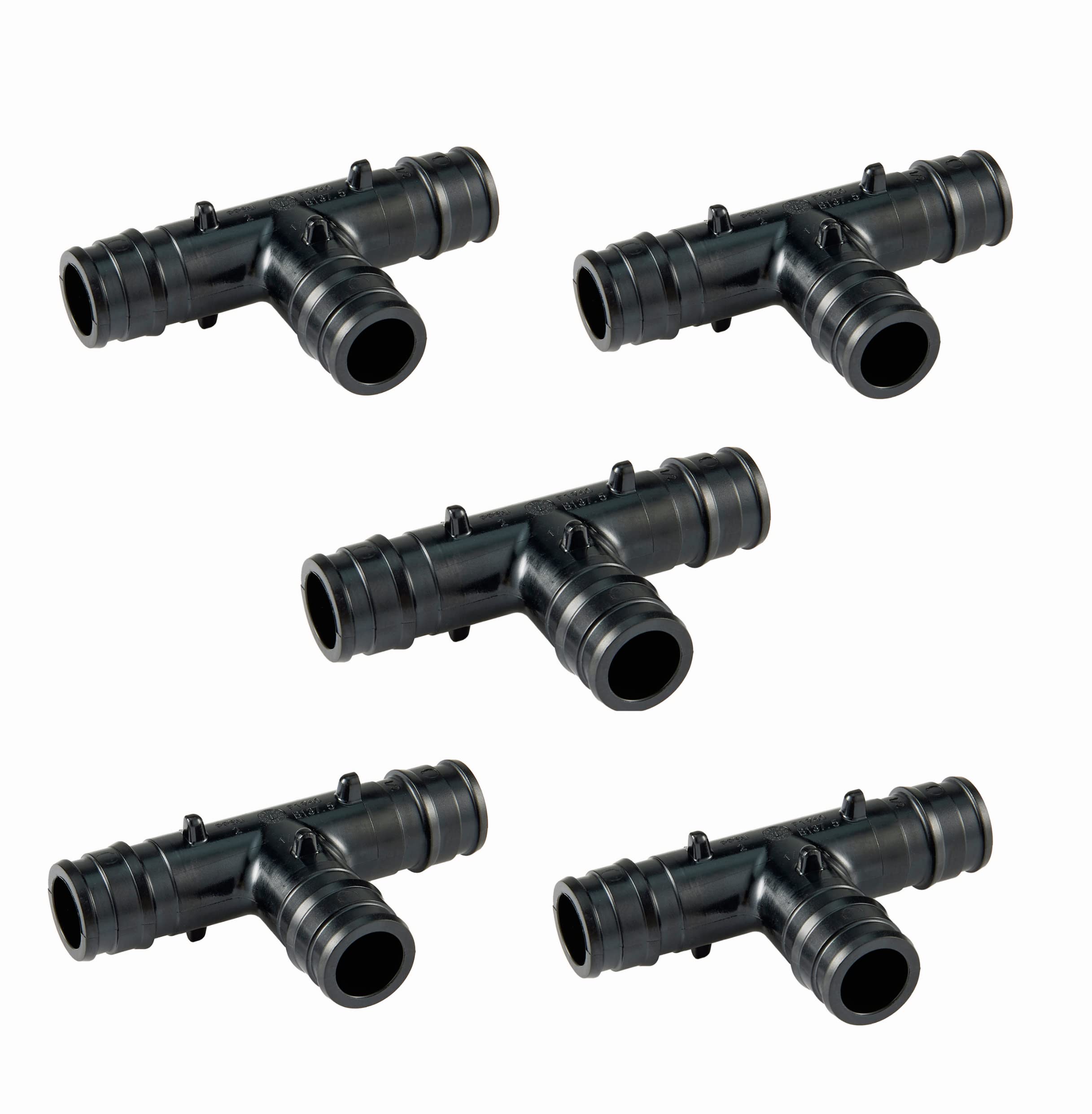 Paquete de 5 unidades de ajuste de expansión EFIELD Poly (PPSU) Pex-A de 1 pulgada x 1 pulgada x 1 pulgada solo para tubos Pex A, ASTM F1960, (PPSU1960017)