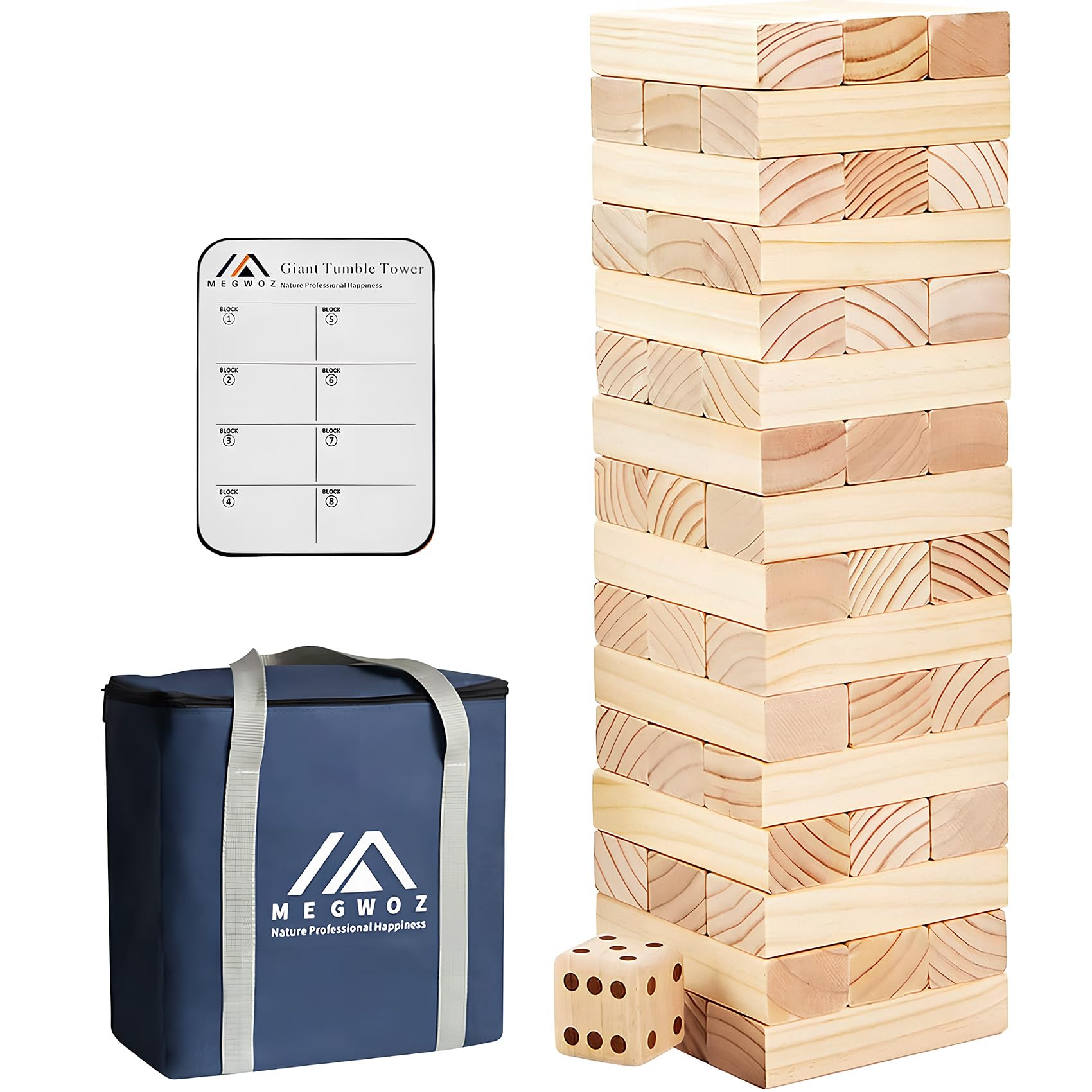 Amazon.com: Megwoz Giant Tumble Tower Family Games for Kids and