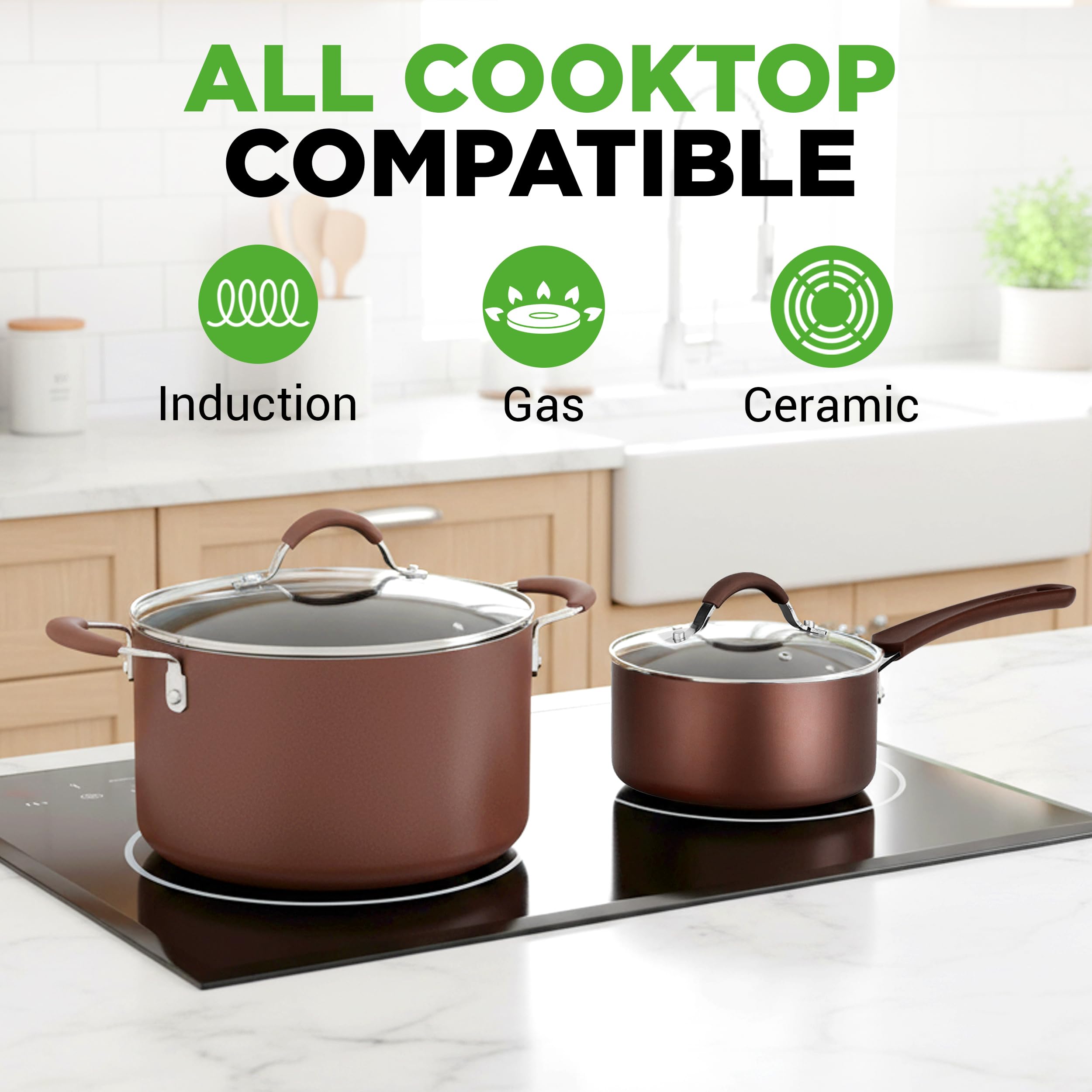 NutriChef 20-Piece Cookware Set - Nonstick & Versatile -2 NutriChef 20-Piece Cookware Set - Nonstick & Versatile -2