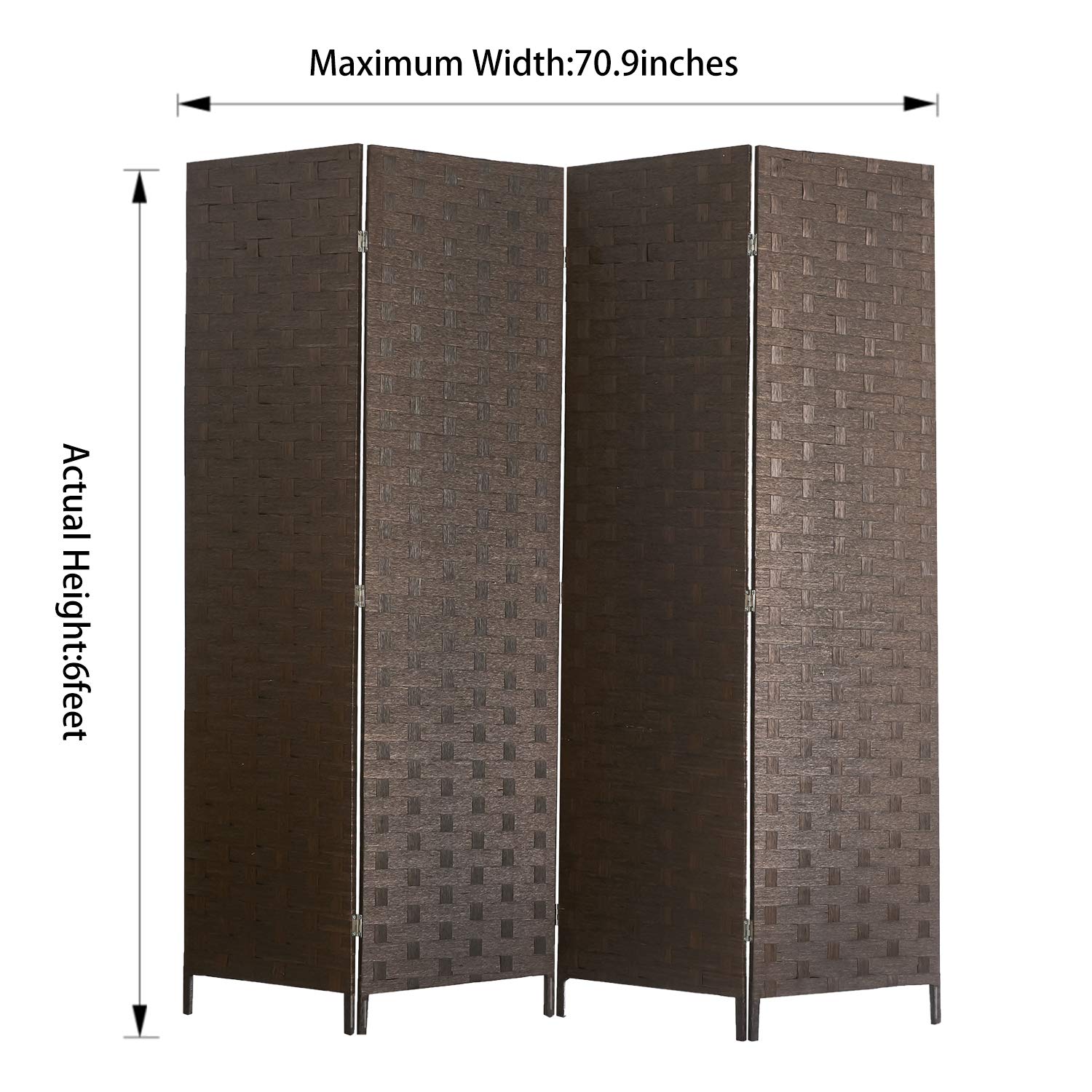 cocosica Room Divider and Folding Privacy Screen, Wall Divider with