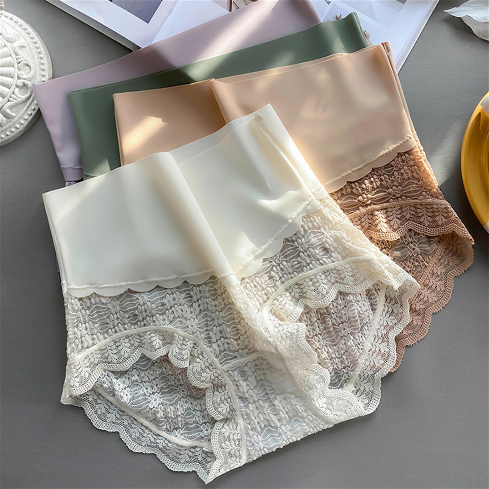 Slip Sonna in Pizzo di Seta in Cotone di Cotone di Cotone di Cotone di Cotone di Cotone di Cotone con Altissima Seta più Dimensioni 3 Pacchi da 3 Pacchetti