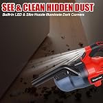 Cordless Handheld Vacuum Cleaner Compatible with Milwaukee M18 18V Battery, 400W High Power, 6-in-1 Portable Vacuum for Pet Hair & Home, 2 Washable HEPA Filters (Battery Not Included)
