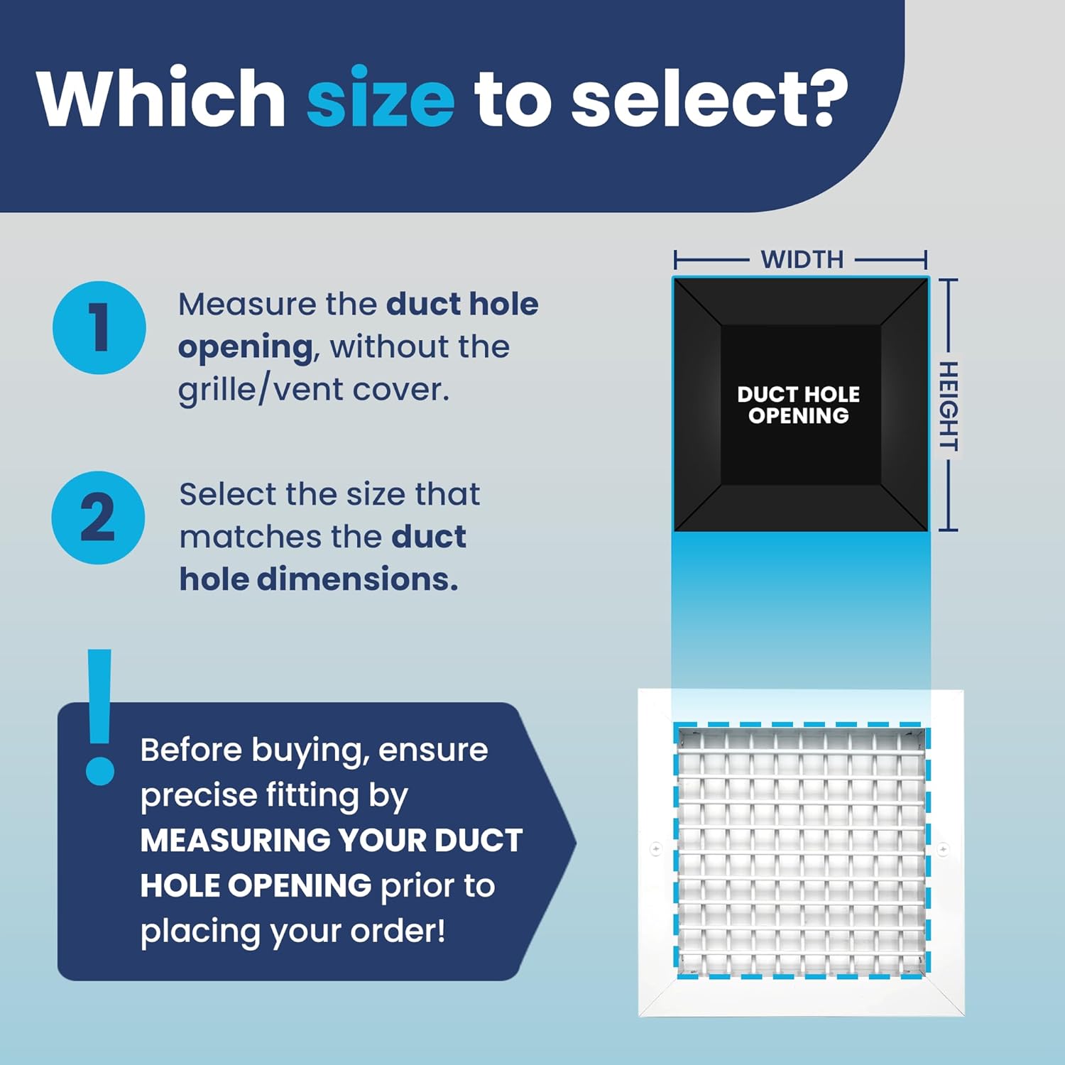 12"x12" Duct Hole Aluminum Vent Cover - Aluminum Double Deflection Adjustable Air Supply - Vent Grille Register Without Damper - Full Vertical & Horizontal Airflow - HVAC Wall & Ceiling Cover - White