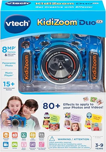 Miniatura 7 de Cámara VTech KidiZoom Duo FX para Niños, Cámaras Digitales Duales, Azul Azul,Rosa