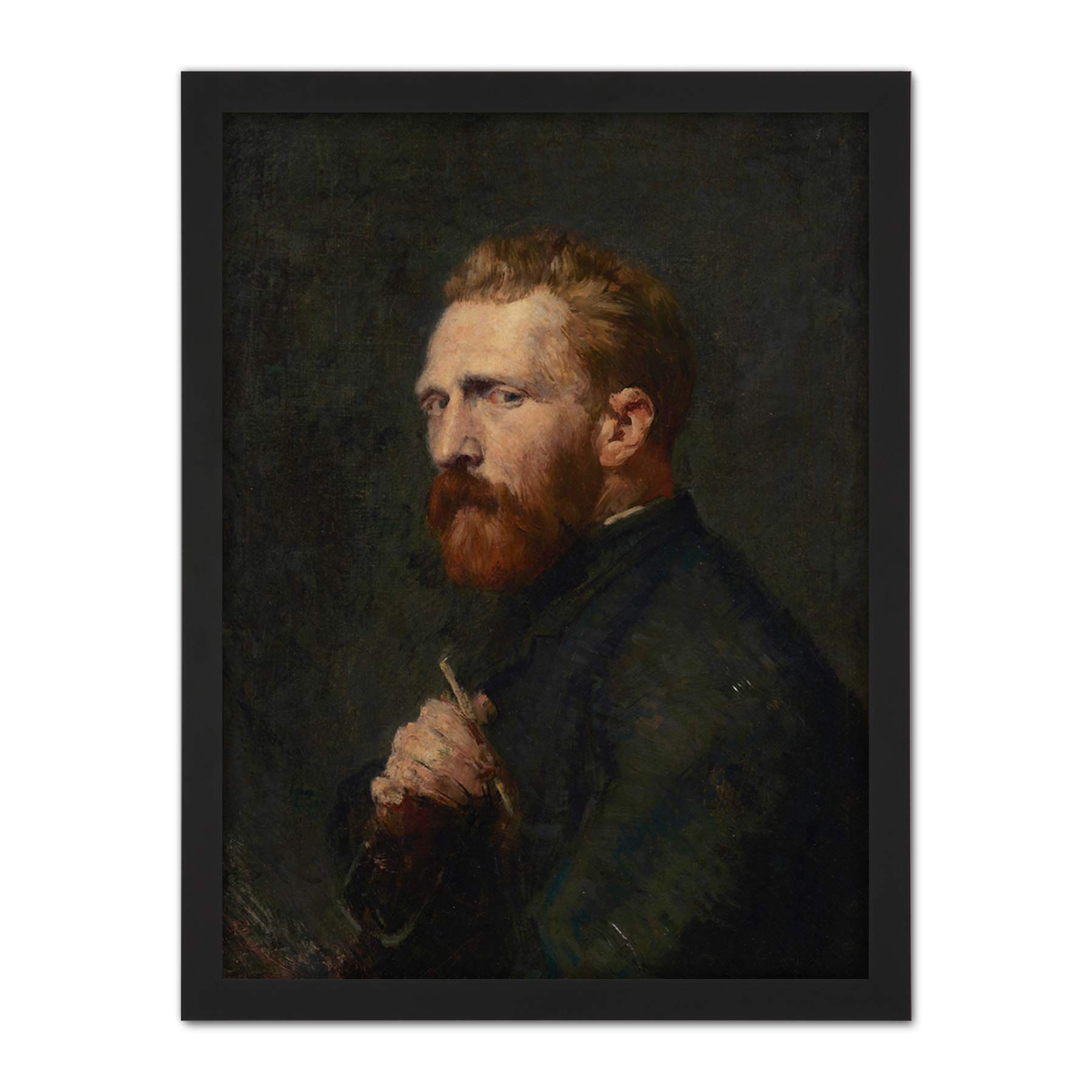 Russell Portrait Artist Vincent Van Gogh Painting Artwork Framed Wall Art Print 18X24 Inch