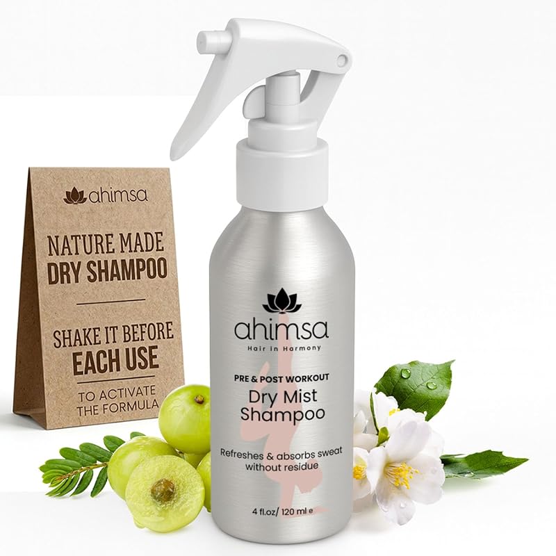 Shampoo seco em névoa sem aerossol Ahimsa, 120 mL