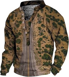 Splrit-MAN Mens Drawstring Fitted Vintage Printed Stylish Classic Sweatshirt Regular Oversized Blanket Hoodie Soft Comfy Basic Sweatshirt Baggy Tunic Sweatshirt