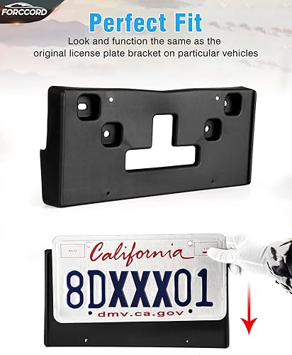 Miniatura 5 de Ajuste personalizado para soporte de matrícula Chevrolet Cruze 2015 2016 reemplazo marco de matrícula frontal negro accesorios