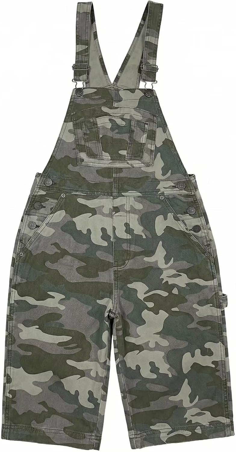 Hybrid & Company Womens Leisure Adjustable Straps Stretch Bermuda Short Denim jumpsuits Overalls - Image 3