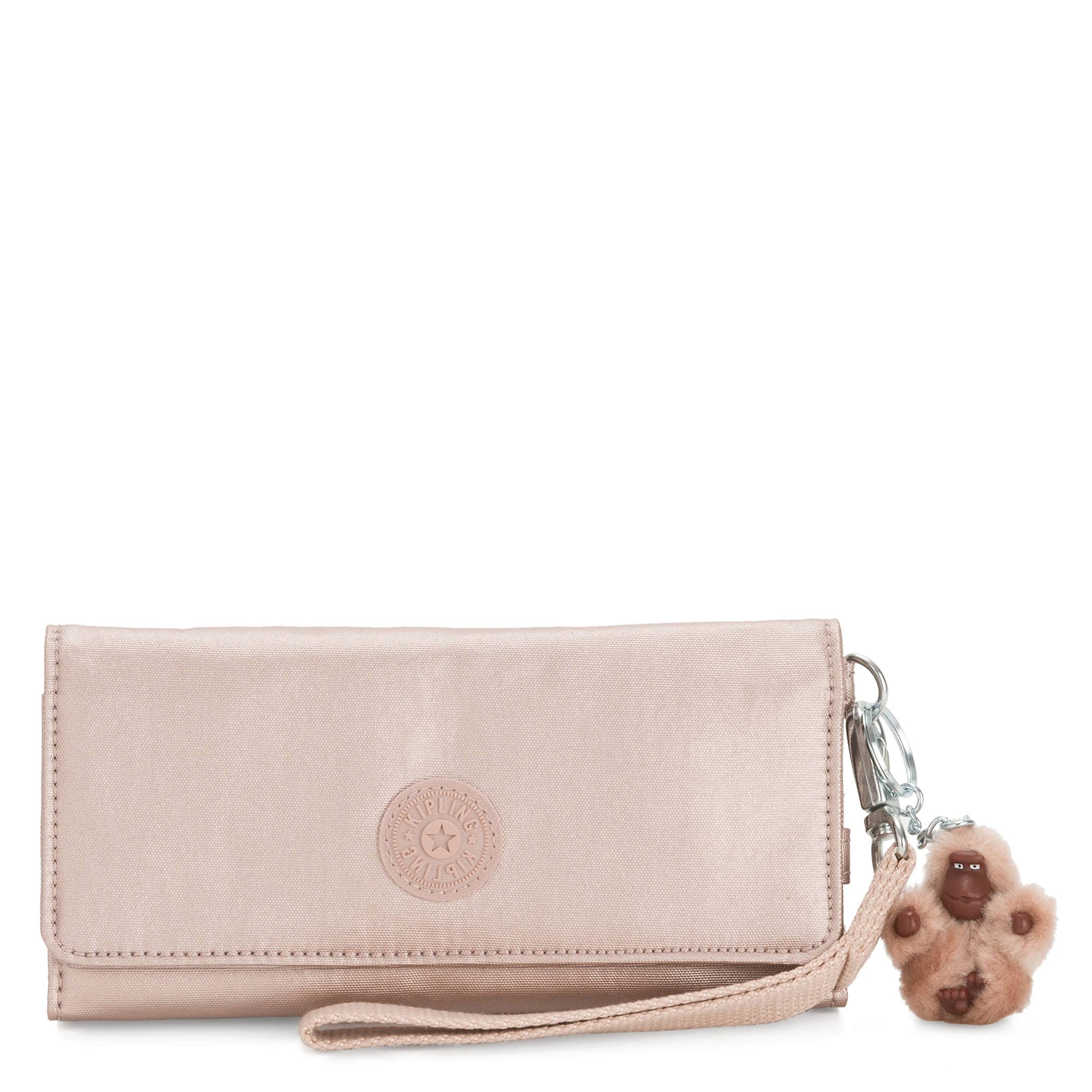 Kipling Rubi - Cartera grande con correa de cuarzo metálico, Cuarzo Metálico