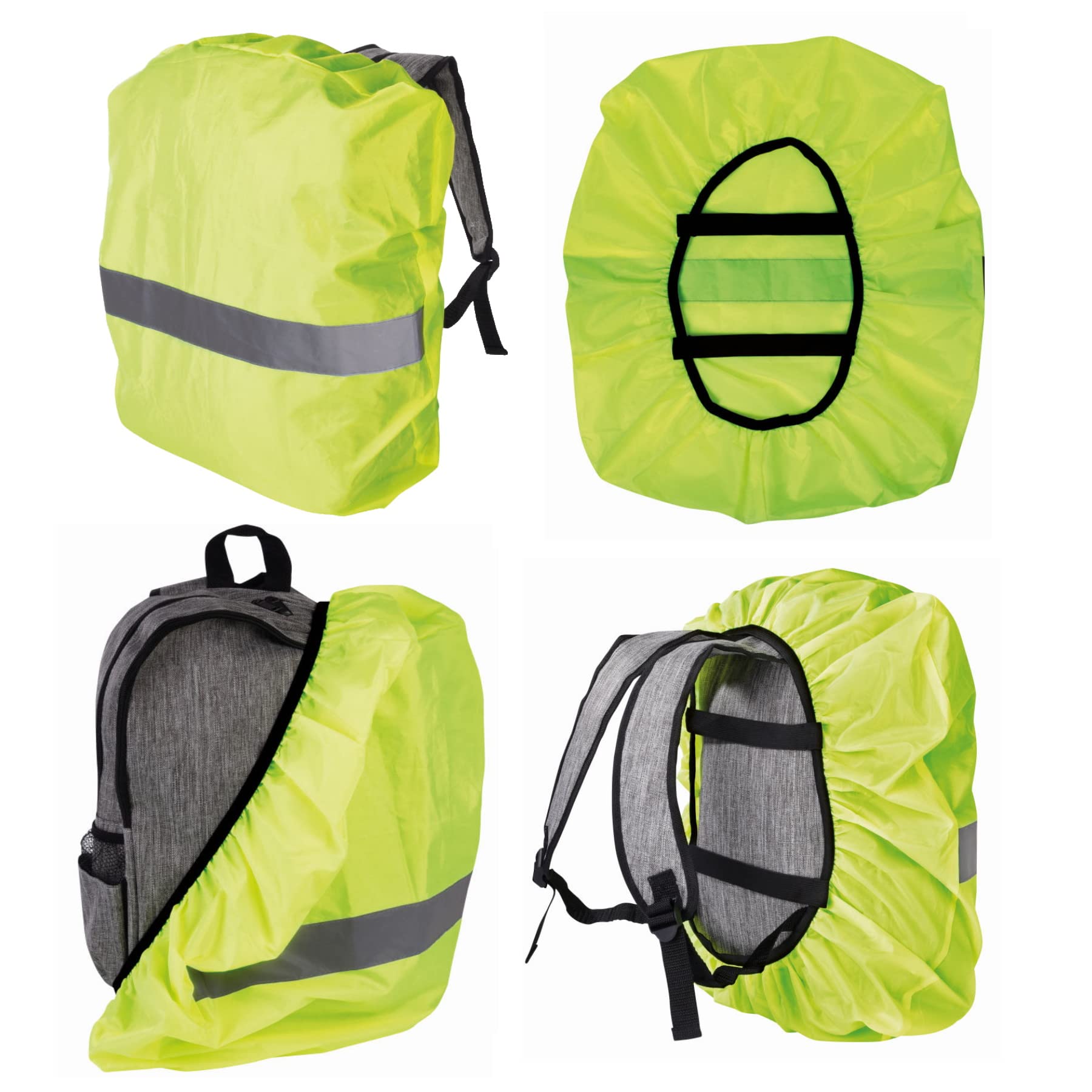 Housse De Sac à Dos Réfléchissante Orange Imperméable