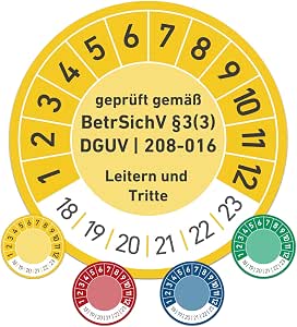 Jahresprüfplakette 2025 – 100 Stück, Blau, 30 M Produktbild-Vorschau 3