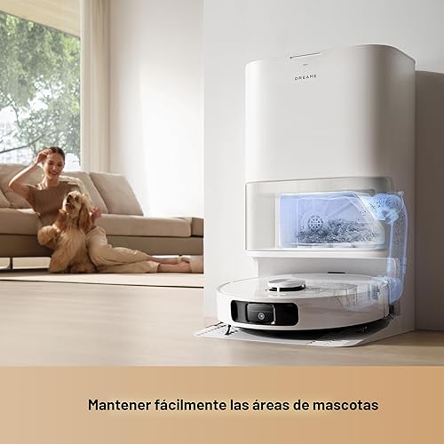 Miniatura 7 de DREAME Aspiradora y trapeadora robot L10s Ultra Gen 2, succión de 10,000 Pa, tecnología MopExtend Tech, estación base todo en uno, 75 días de vacío