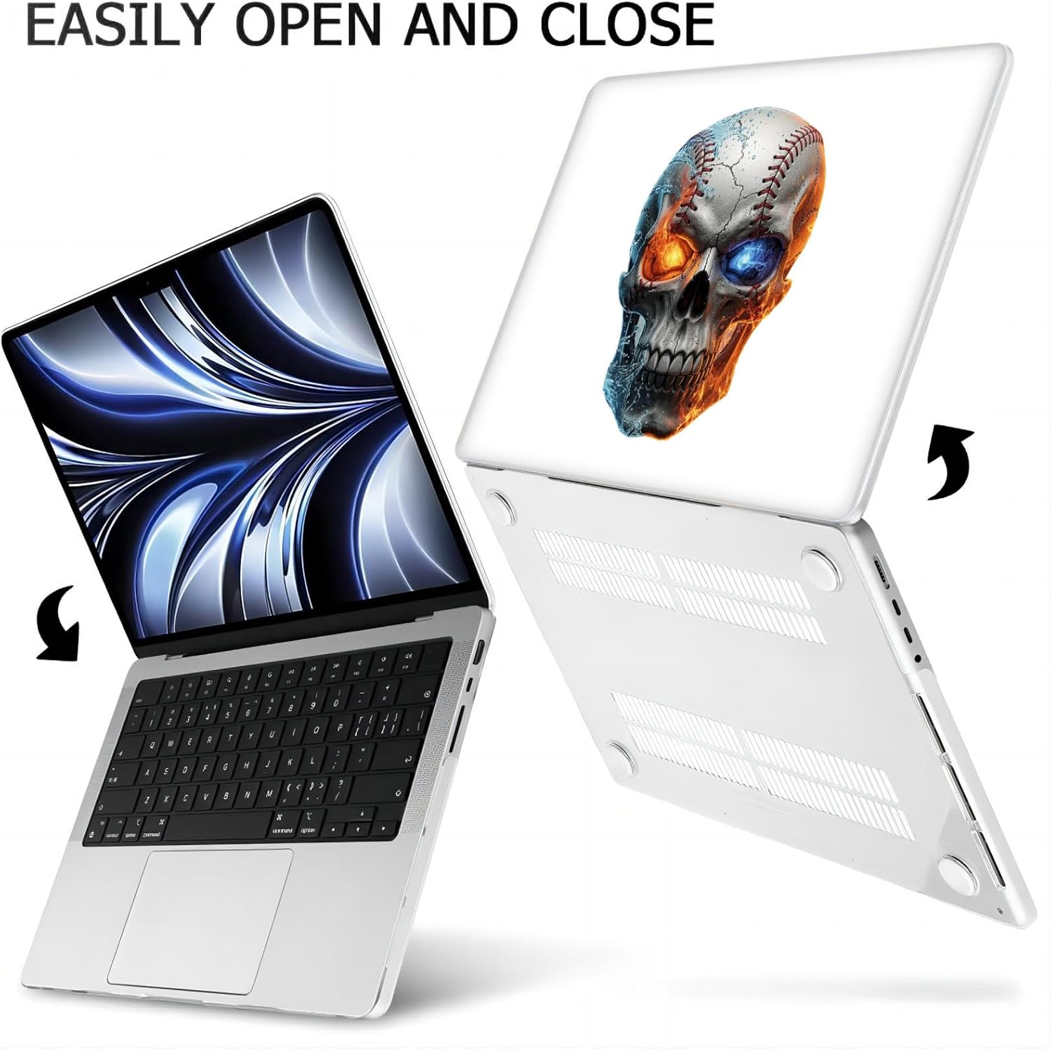 Compatible with MacBook Neo 13-inch, Hard Shell Case with Keyboard Cover and Screen Protector (A3404 A18 Pro chip, 2026 Release) - Baseballs MC22817