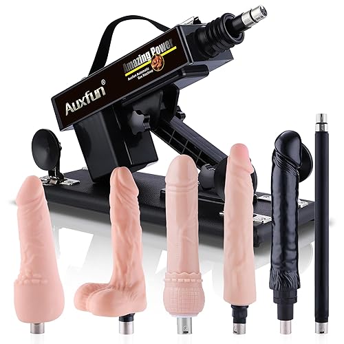 Automatic Sex Machine for Men and Women Thrusting Dildo Machine for Male and Female Adult Toys Adjustable Love Machine with Big Black Dildos 3XLR Accesseries