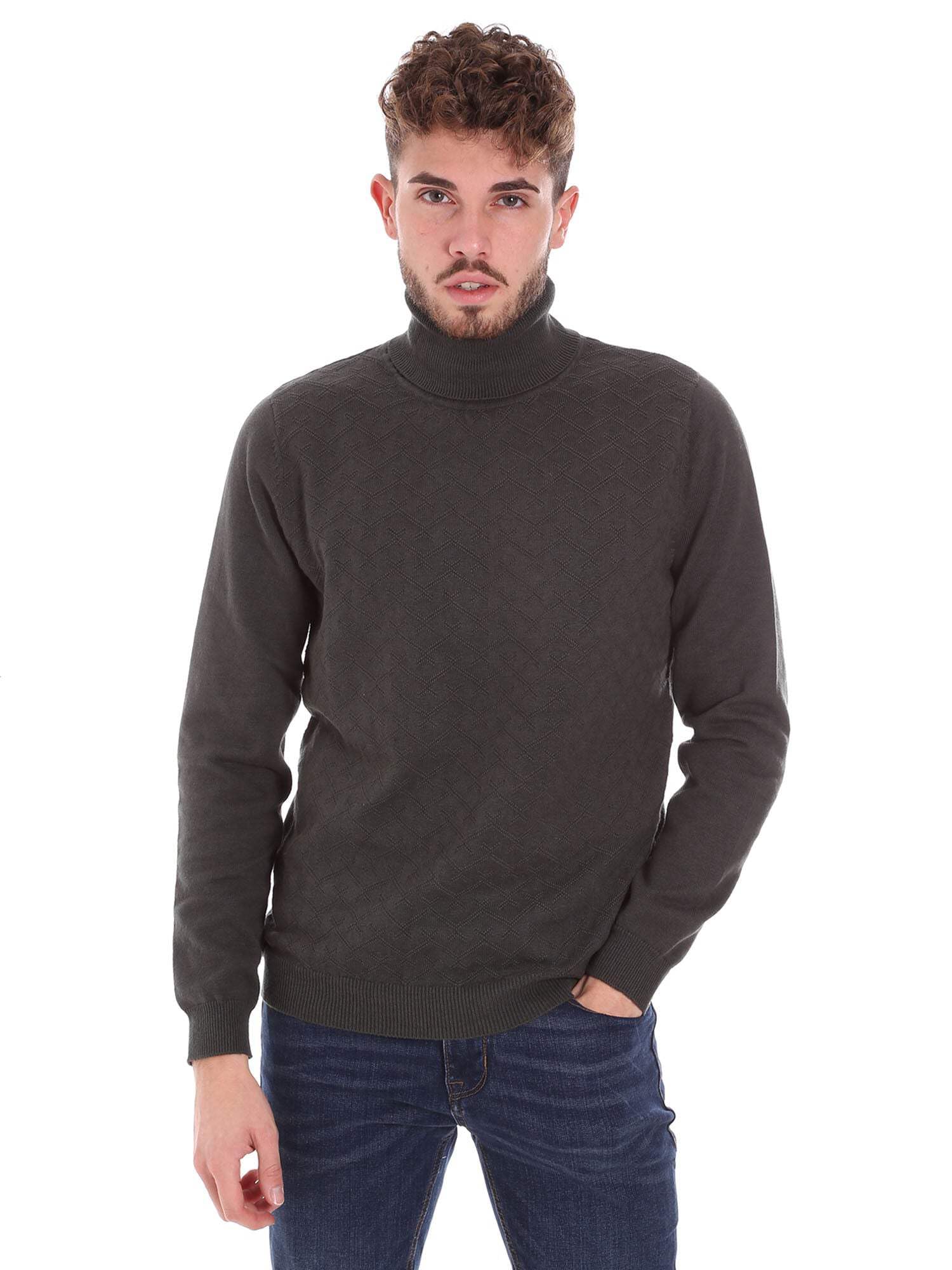 Maglie a collo alto Antony Morato pull vert homme MMSW01188 XL