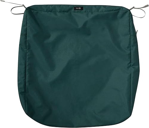 Miniatura 18 de Classic Accessories Ravenna - Cojín resistente al agua para silla de patio o sofá biplaza, 25 x 27 x 5 pulgadas, color verde mallard