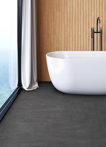 Miniatura 3 de FloorPops FP6162 Azulejos de suelo Quarry gris oscuro adhesivos (pelar y pegar)