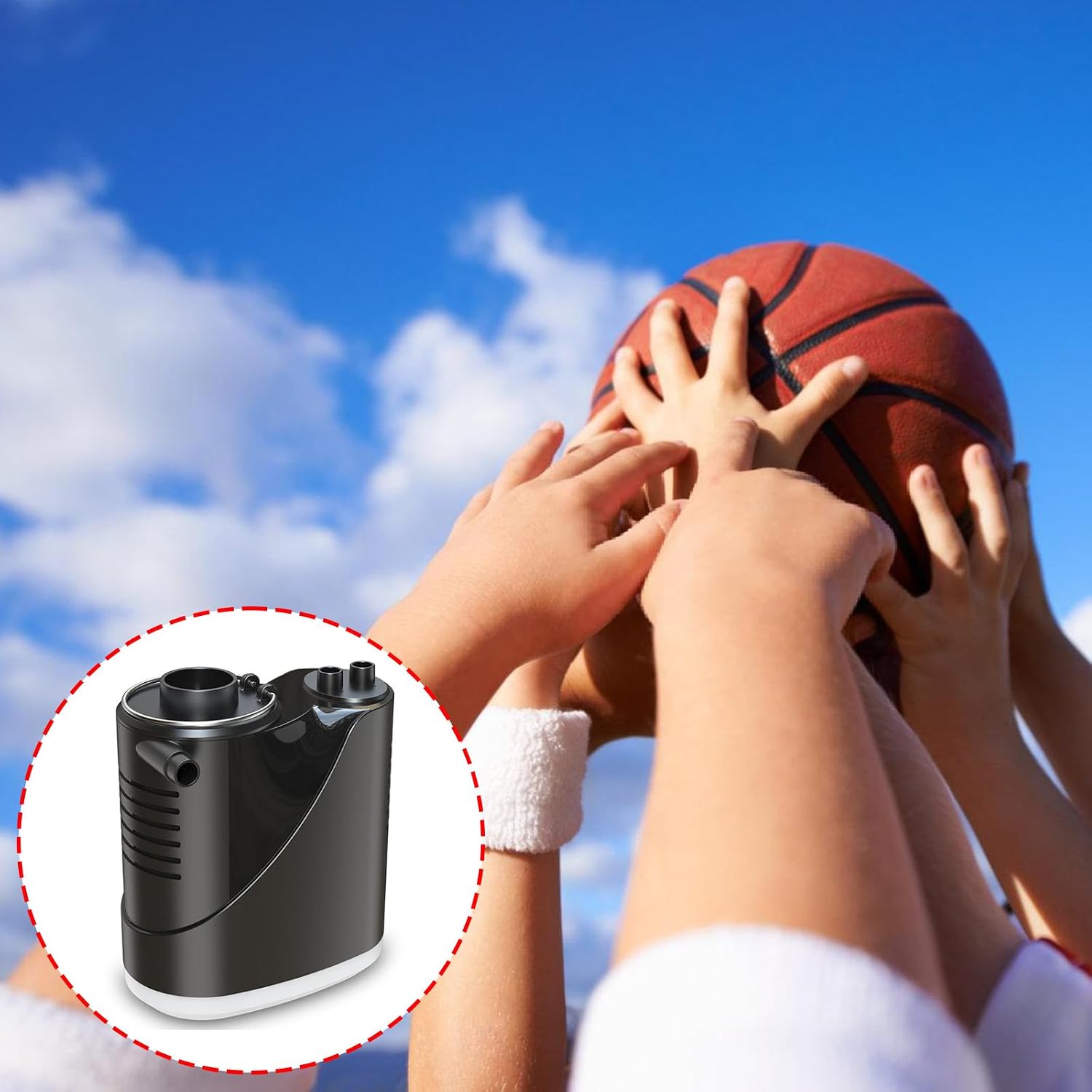 Efficient USB Rechargeable Air Pumps Inflatable Deflator Pumps 2000mAh Battery for Inflating Mattresses and Swim Rings Portable Inflators