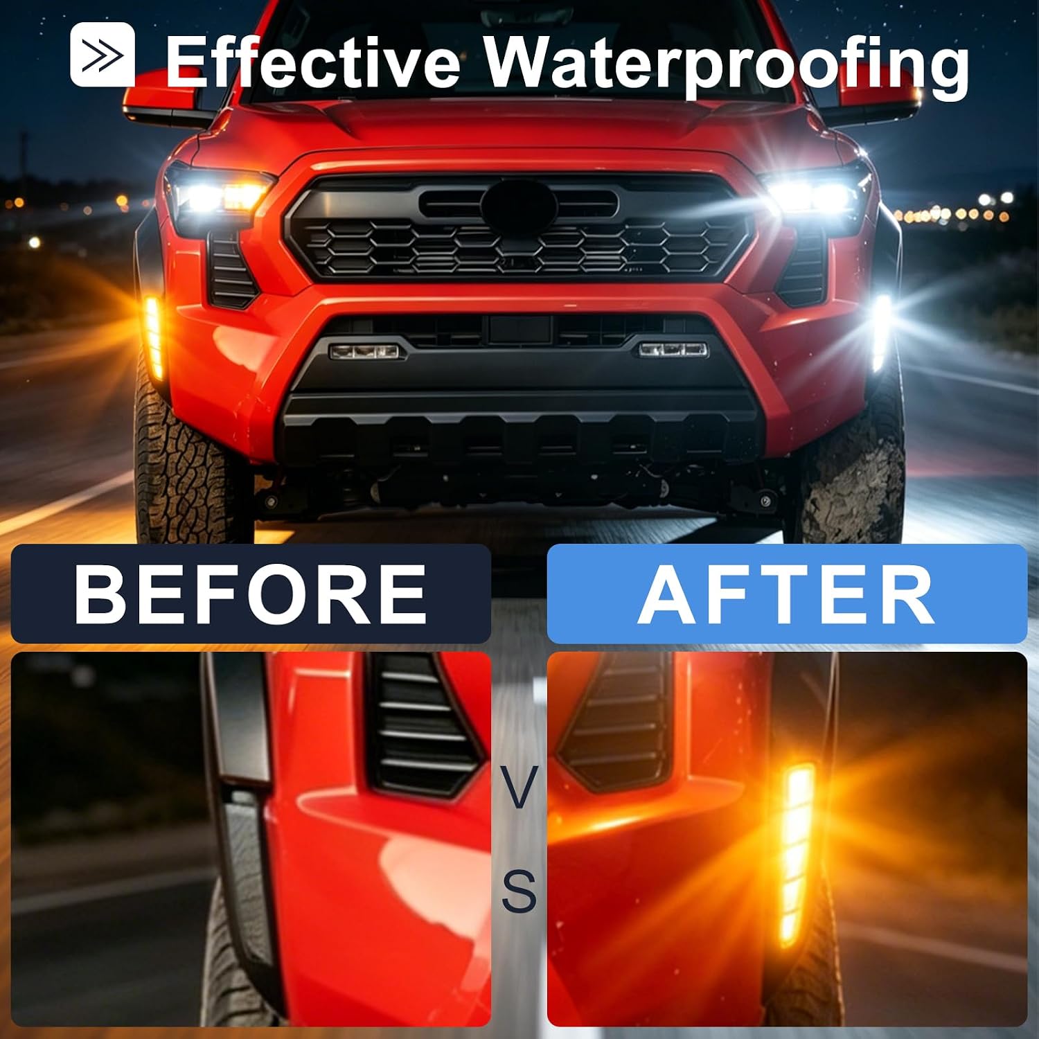 Fender Side Marker Light for 2024-2027 Tacoma limited TrdSport | Led Turn Signal wheel Arcles Side Marker Lights Accessories offroad Trd-Sport/limited toyota tacoma 2025 2026