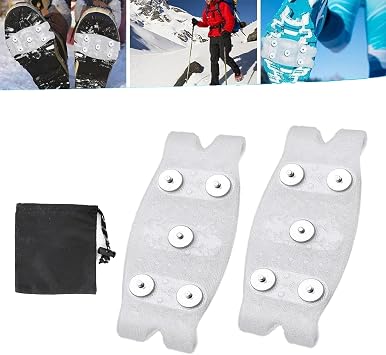 5-Claw Outdoor Anti-Skid Shoe Covers, Manganese Steel Spikes Anti-Slip Shoe Covers, Universal Non Slip Gripper Spikes