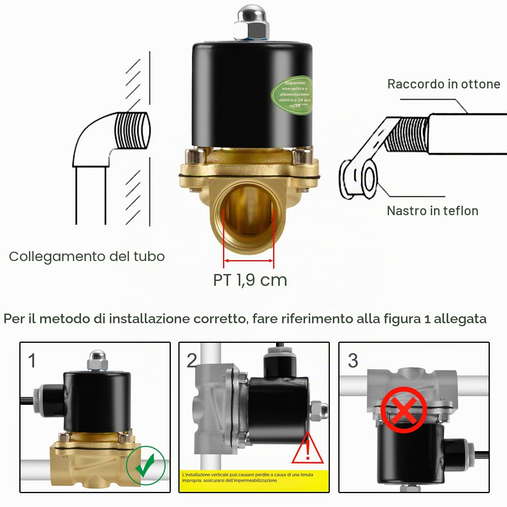 Heschen ottone elettrico elettrovalvola, 2W-200-20J, PT3/4'', AC220V, diretto azione acqua aria gas, normalmente chiusa, valvola di ricambio