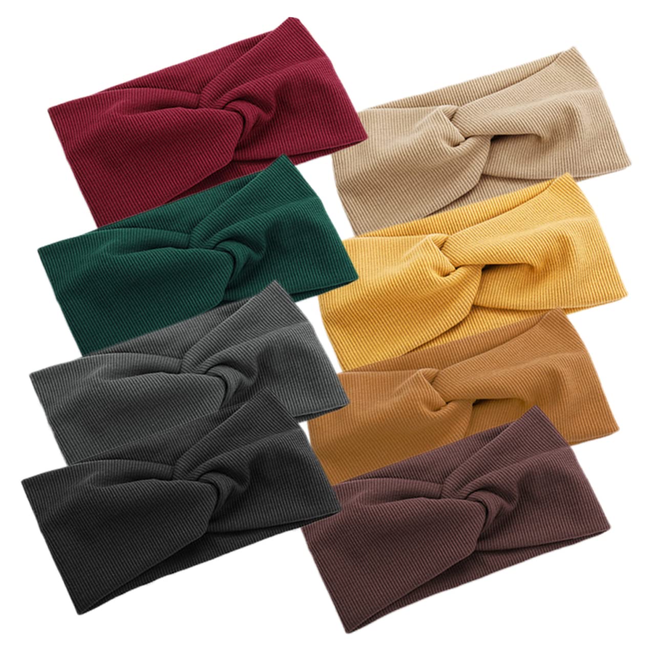 FRCOLOR 16 Pz Per Fasce Sportive Fasce Elastiche Per Larghe Elastica Con Nodo Per Il Sudore Allungamento Ampio Donne Cotone Yoga Fitness Testa a Croce
