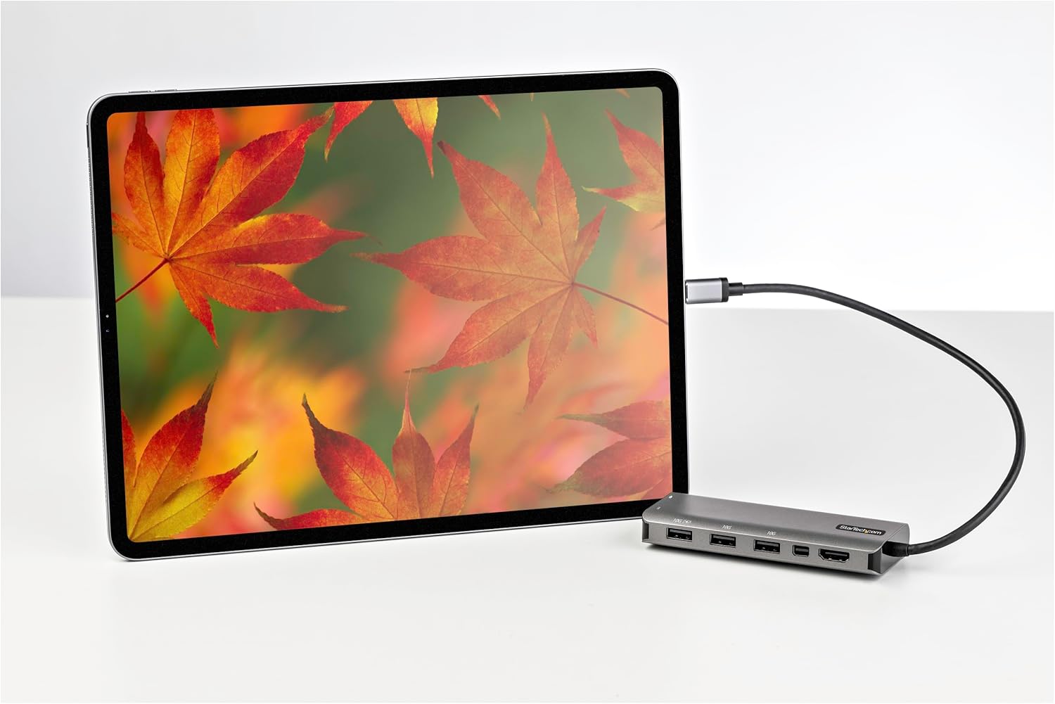 StarTech.com USB C Multiport Adapter - USB-C to HDMI or Mini DisplayPort 4K 60Hz, 100W Power Delivery Pass-Through, 4-Port 10Gbps USB Hub - USB Type-C Mini Dock - w/ 12" Attached Cable (DKT31CMDPHPD) image 8 of 11 B09BDBN46Z