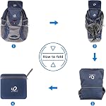 WATERFLY Lightweight Packable Hiking Backpack: Foldable Travel Daypack Ultralight Camping Day Pack for Woman Man