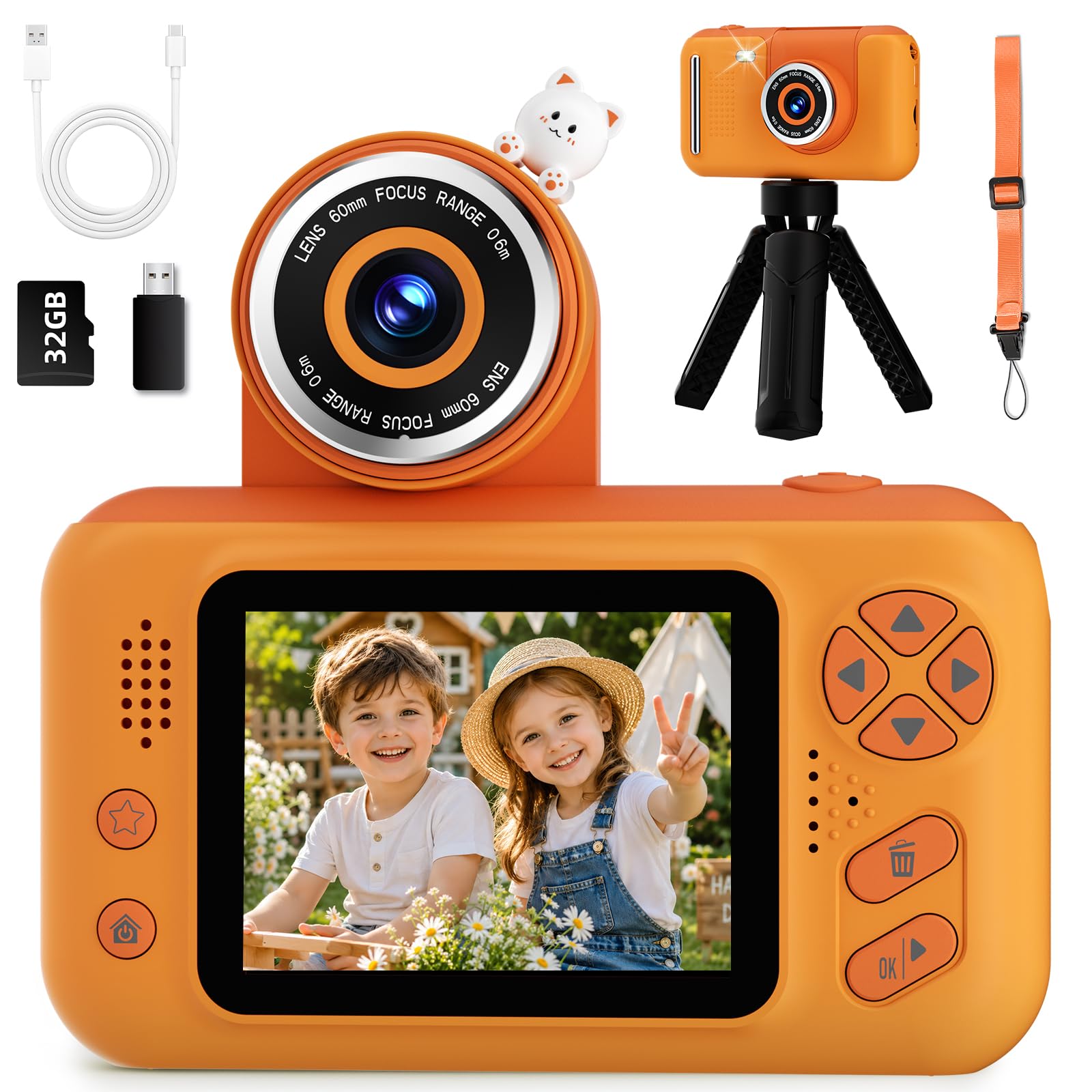 Makolle Camera for Kids, Kids Digital Camera for Boys Girls 3-10 Year Old