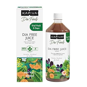 Kapiva Dia Free Juice 500ml - Controls Blood Sugar Levels, Lowers Bad Cholestrol
