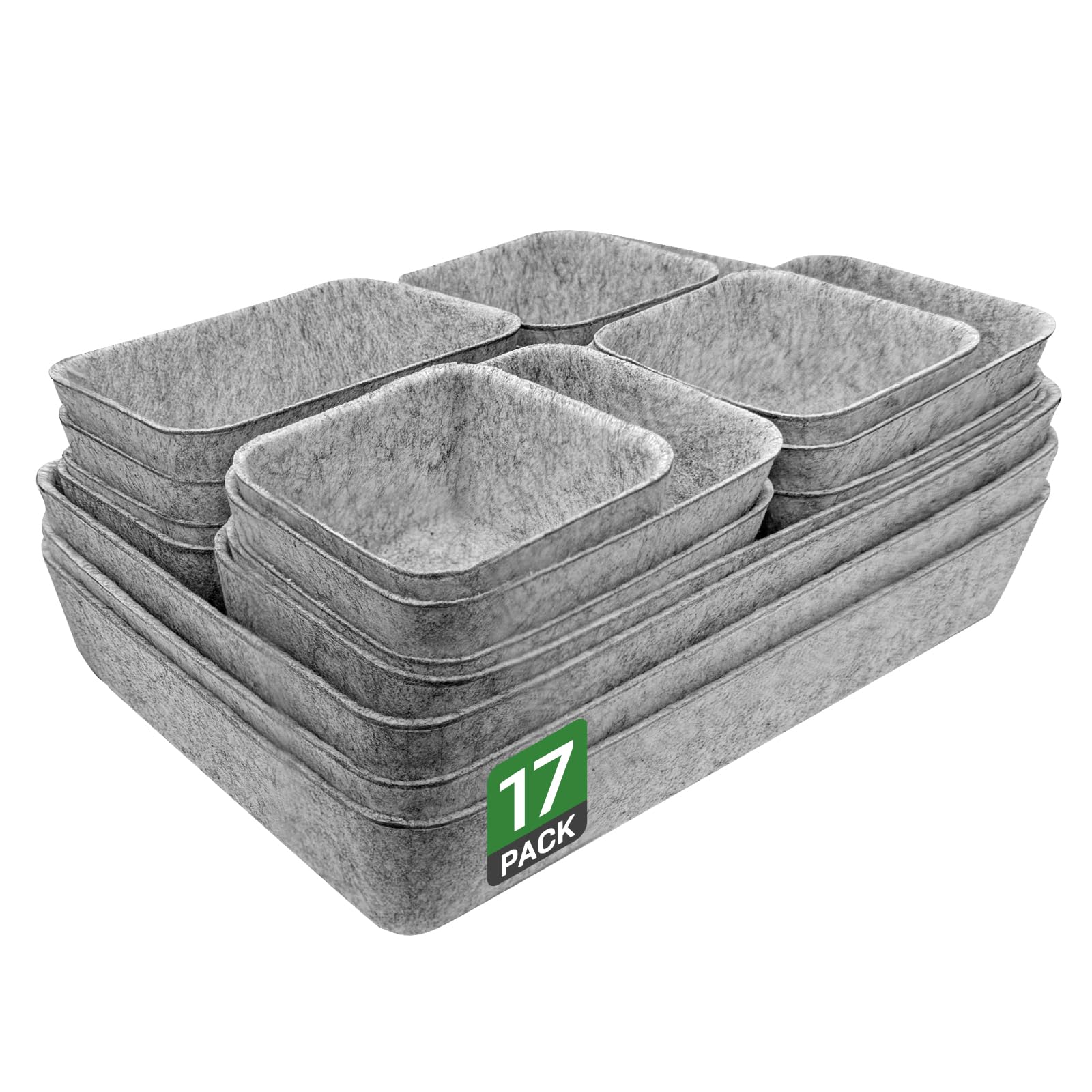 Organiseur de tiroir Captainfive 17 pièces en feutre pour commode 108 cm