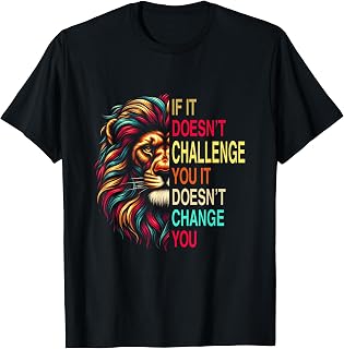 Motivational Training Workout Fitness Quotes Lion Mindset T-Shirt