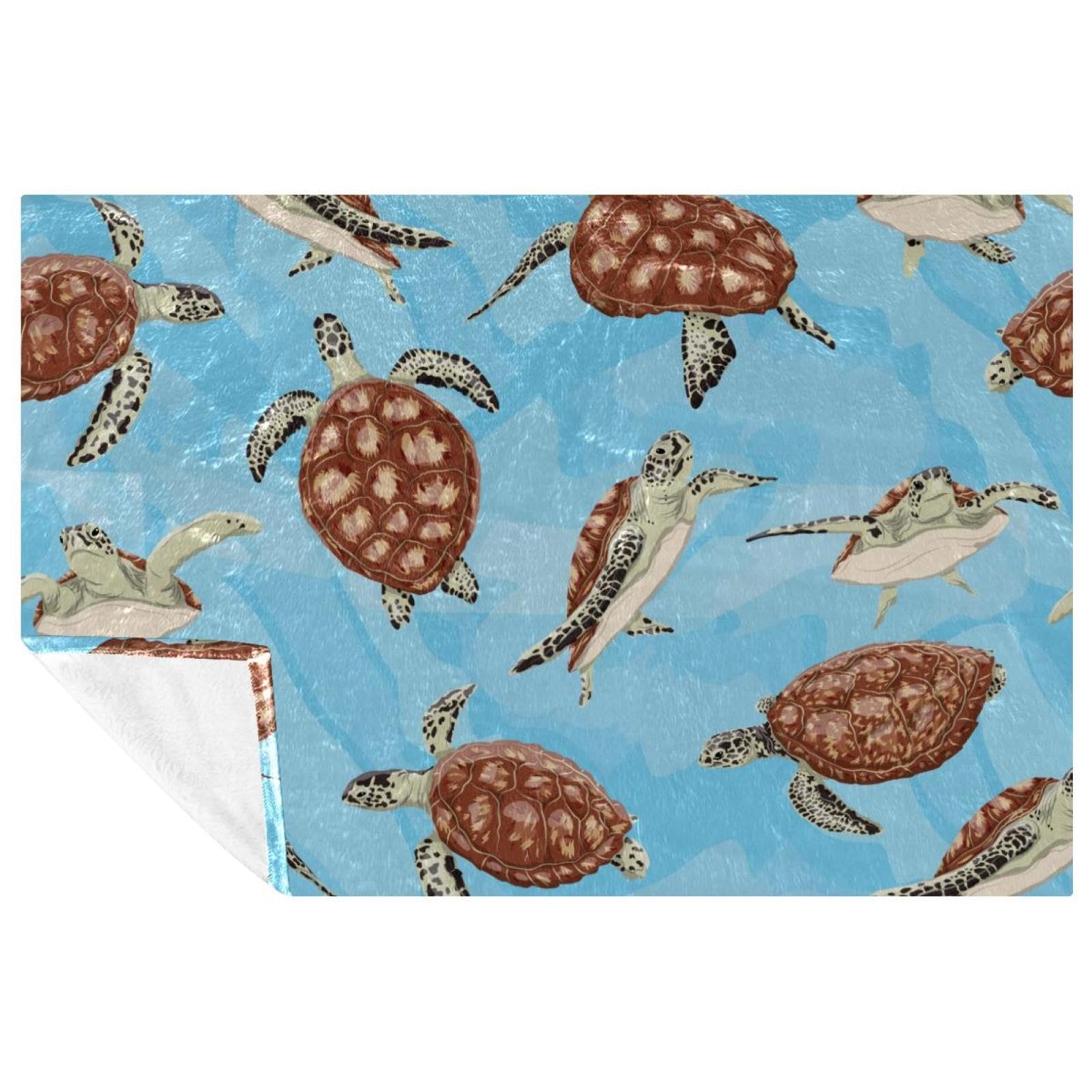 Couverture tortue de l'océan pour ne plus avoir froid au lit ou en camping