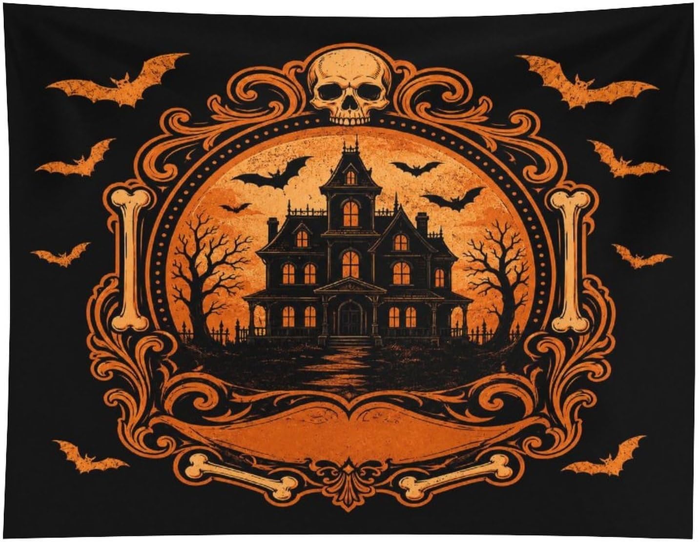 BYNIUA Mansion Frame Wall Tapestry for Bedroom Aesthetic, Fabric Wall Hanging Decor, 30"x40"