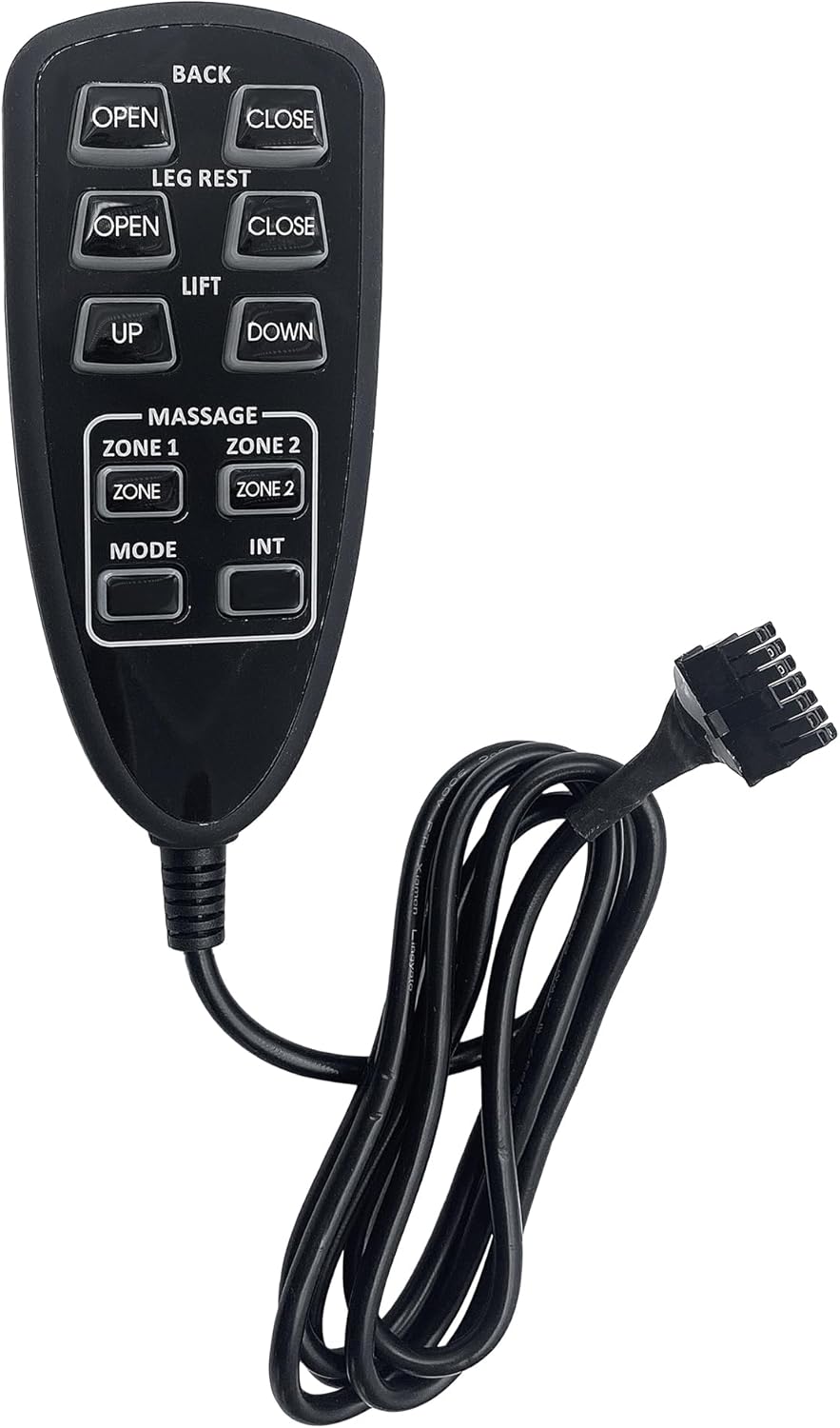 Uetmulik Power Recliner Lift Chair Raffel Systems HC 2R2B 02 Remote Hand Control with 10 Buttons and Junction Box Combo Replacement