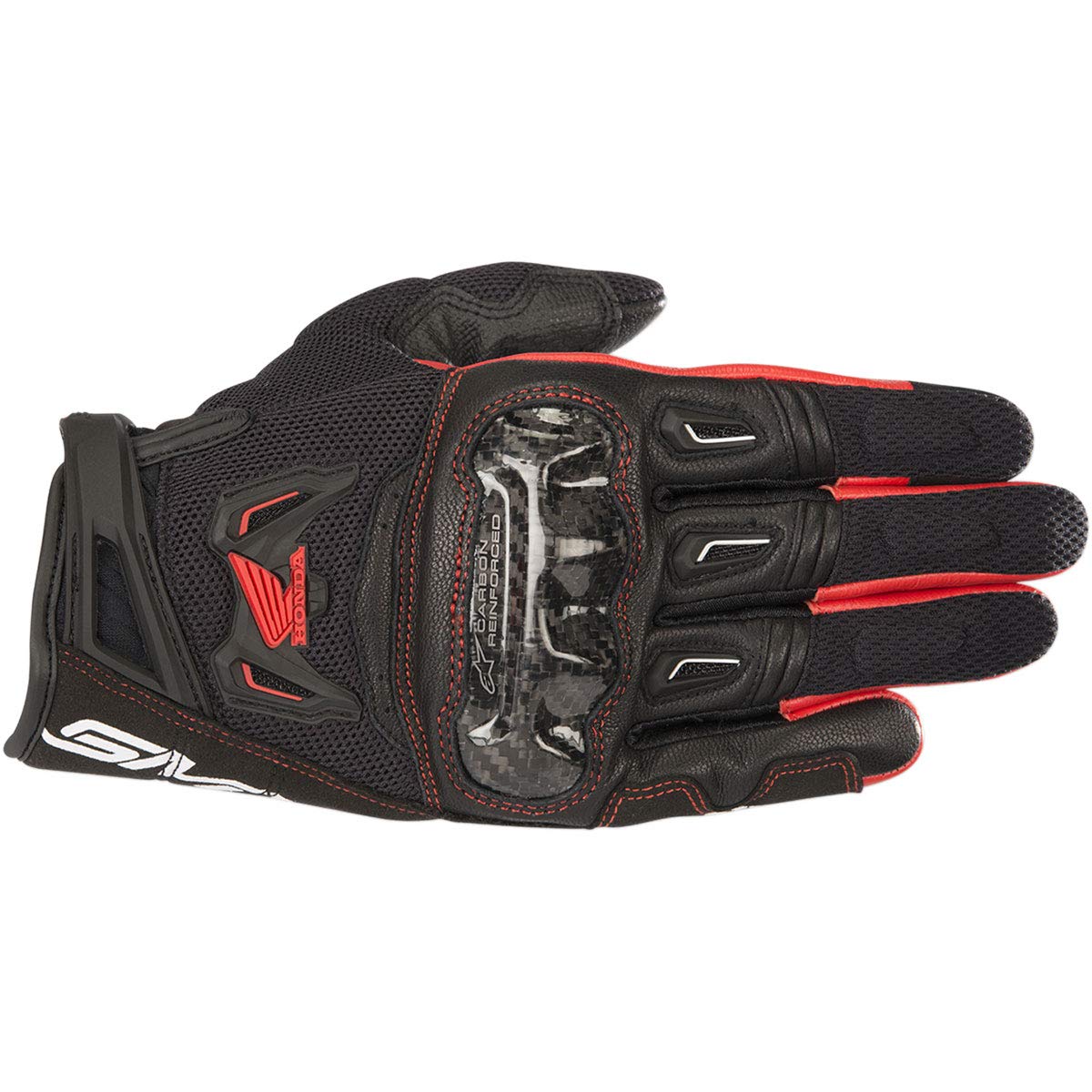 Honda SMX-2 Air Carbon V2 Gloves, XL, Black/Red- Honda
