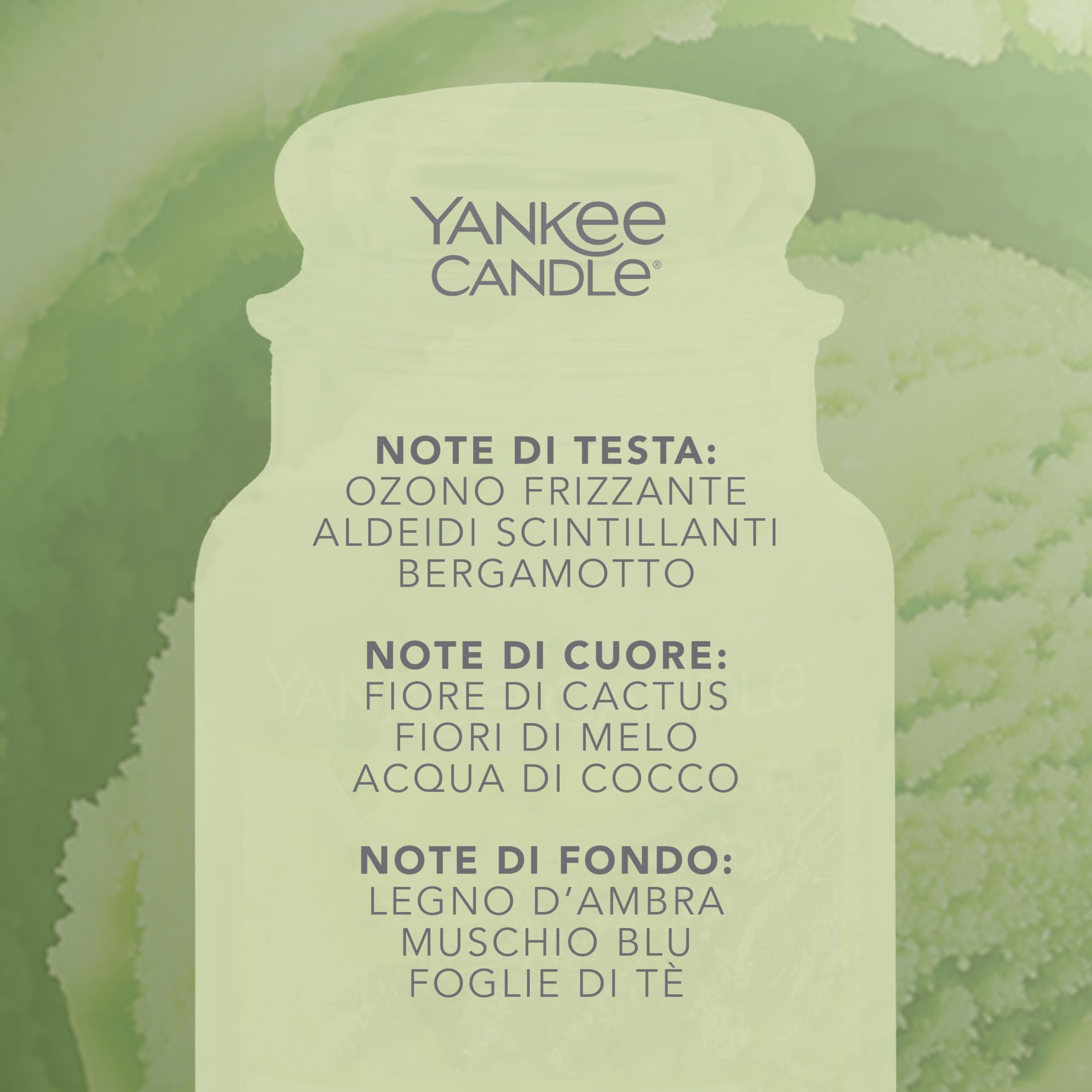 Yankee Candle Scented Candle | Candela in giara grande della Sorbetto Alla Mela Verde | Candele a lunga combustione: fino a 150 ore | Regali perfetti per le donne