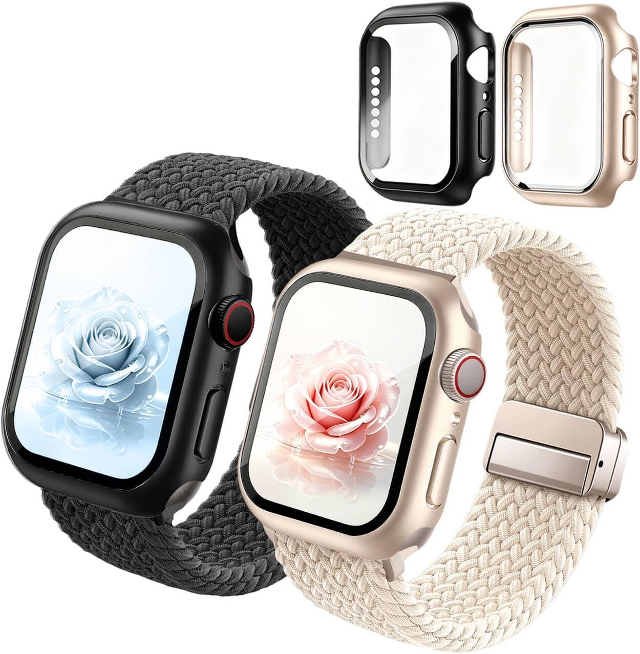 Stretchy Band Screen Protector Compatible with Apple Watch Bands Women men