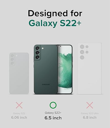 Miniatura 2 de Ringke Fusion-X - Funda compatible con Samsung Galaxy S22 Plus 5G (2022), parte trasera dura transparente con protección lateral mejorada a prueba