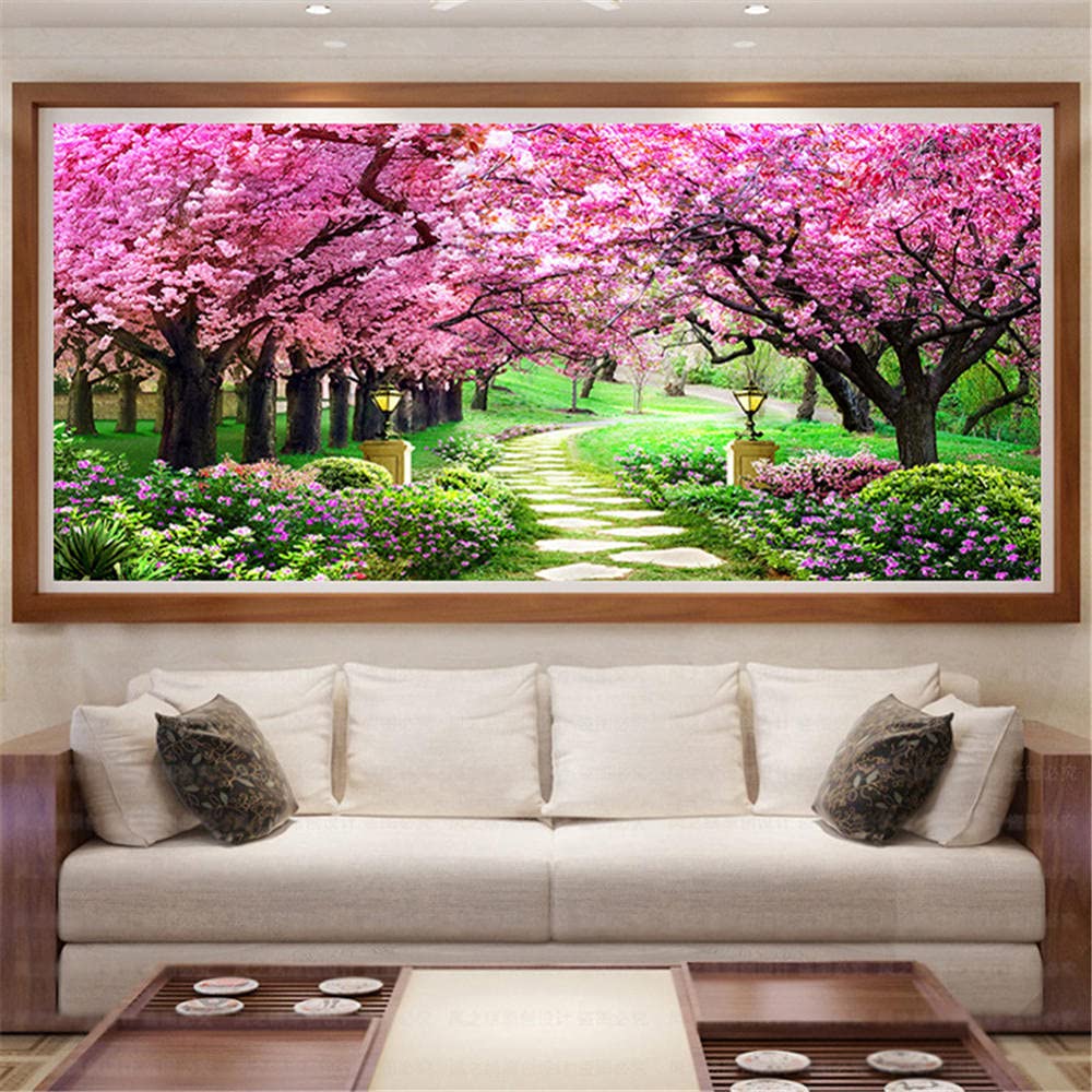 Peinture Diamant Kit Complet Toile Anti-Stress Strass Carré XXL Déco Murale