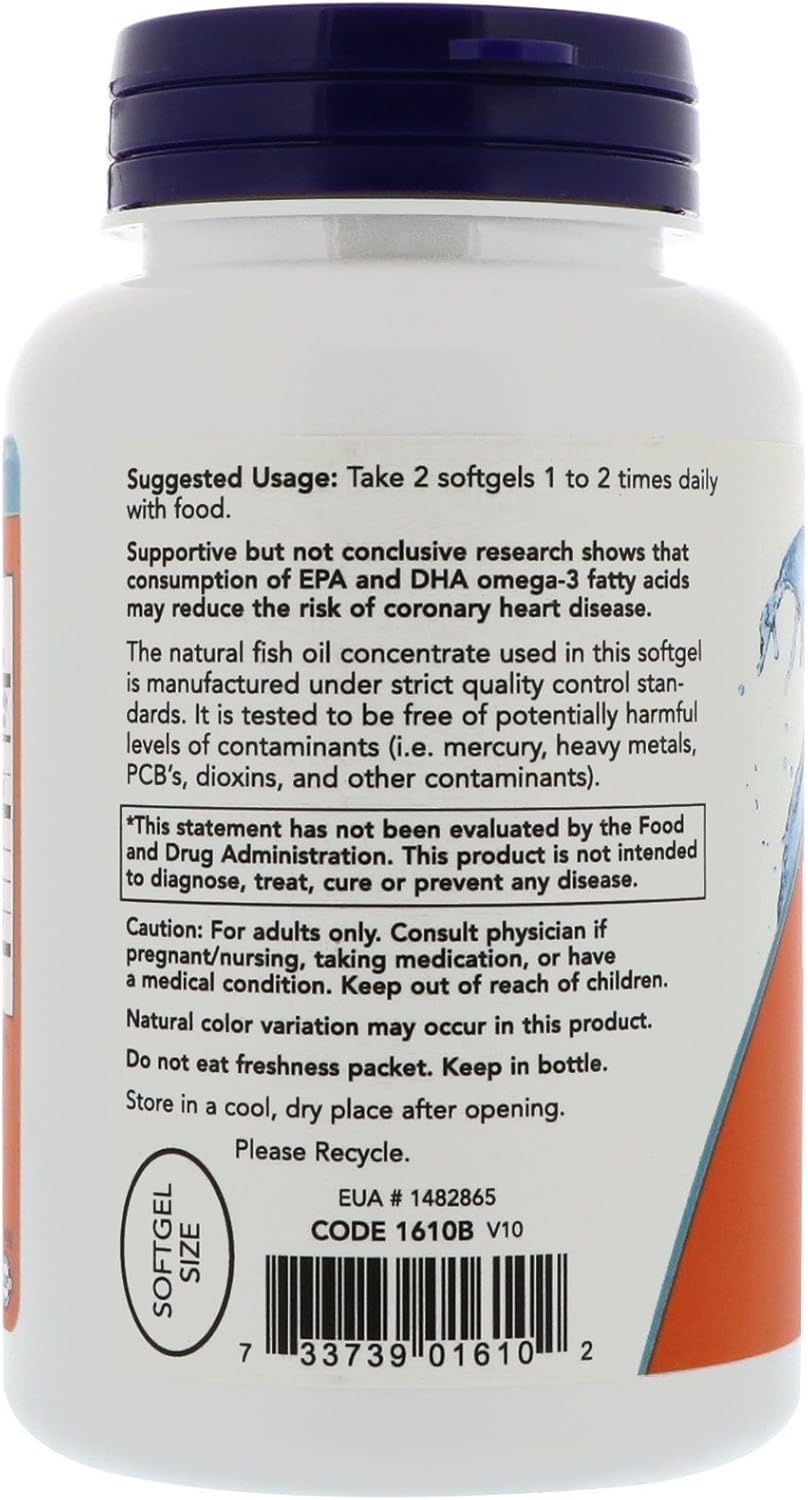 NOW Foods DHA-250, Fish Oil, 120 Softgels