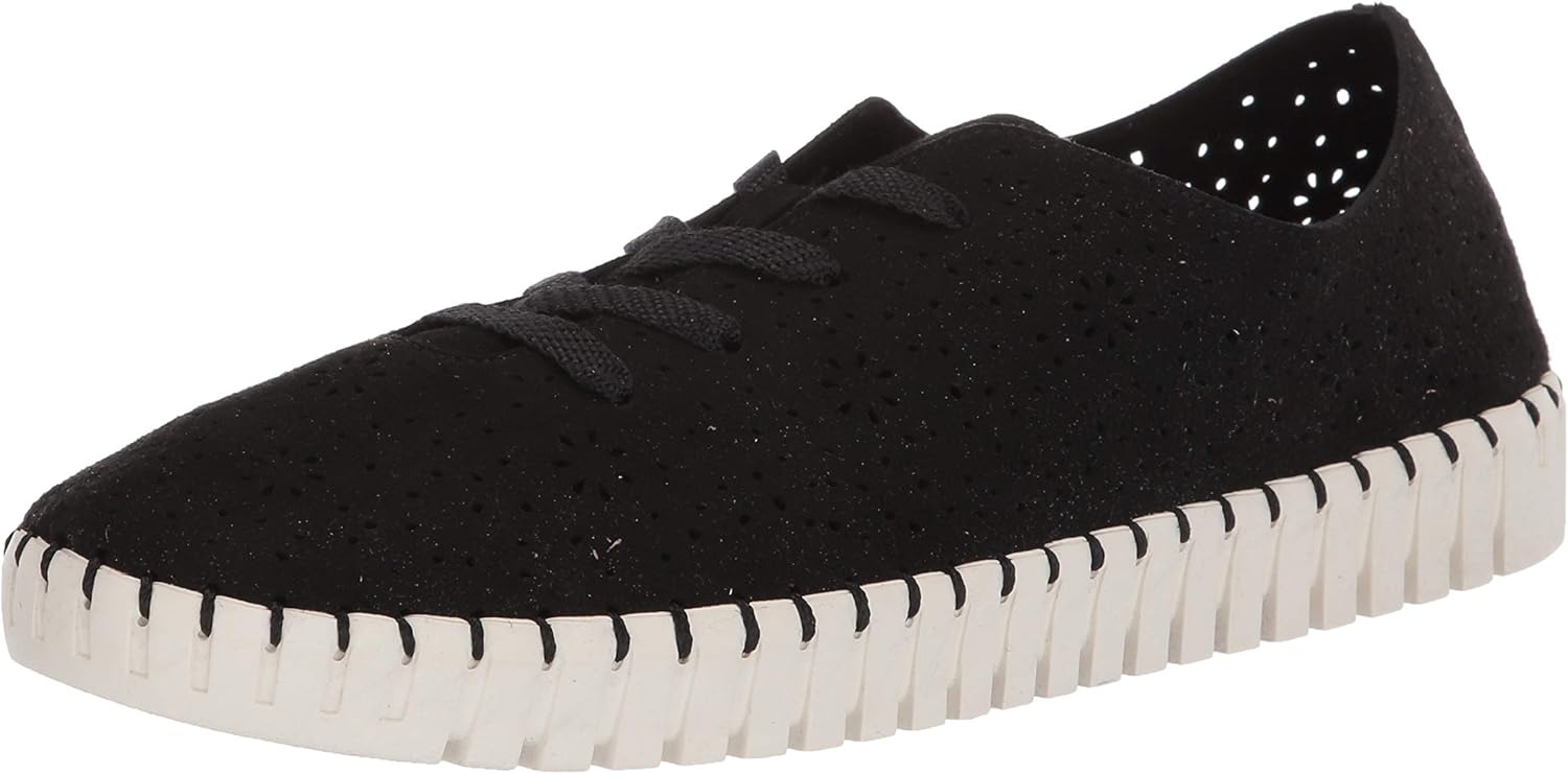 Skechers Women's Sepulveda BLVD-Floral Maze Sneaker, Black White, 11 M US