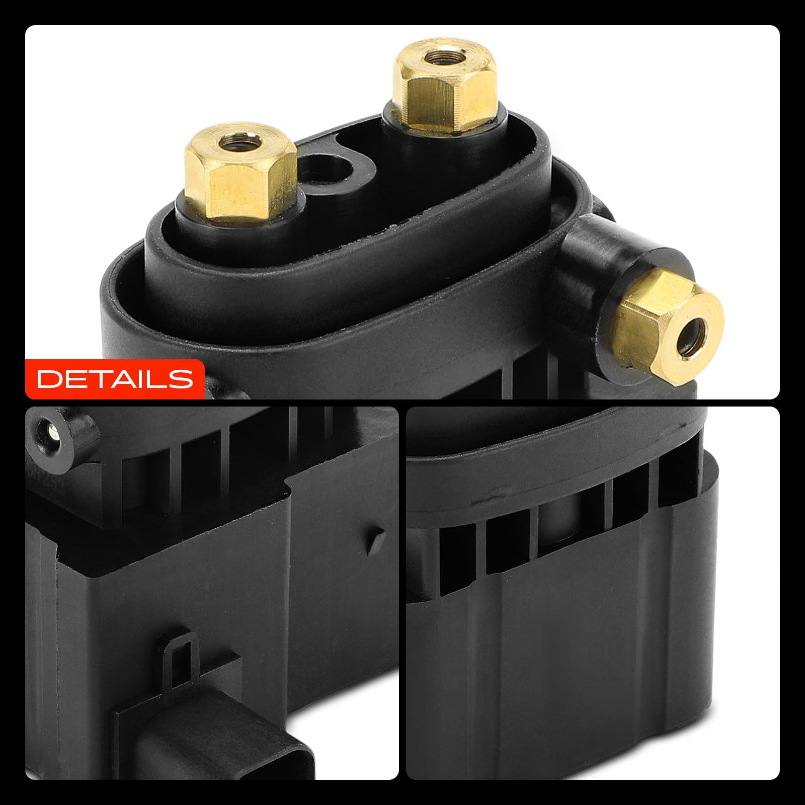 Frankberg Bloc de vannes de suspension pneumatique, bloc de vannes à 3 | A6393280030; Compatible avec: Bus Vito W639, Viano W639, Vito/Mixto Fourgon W639