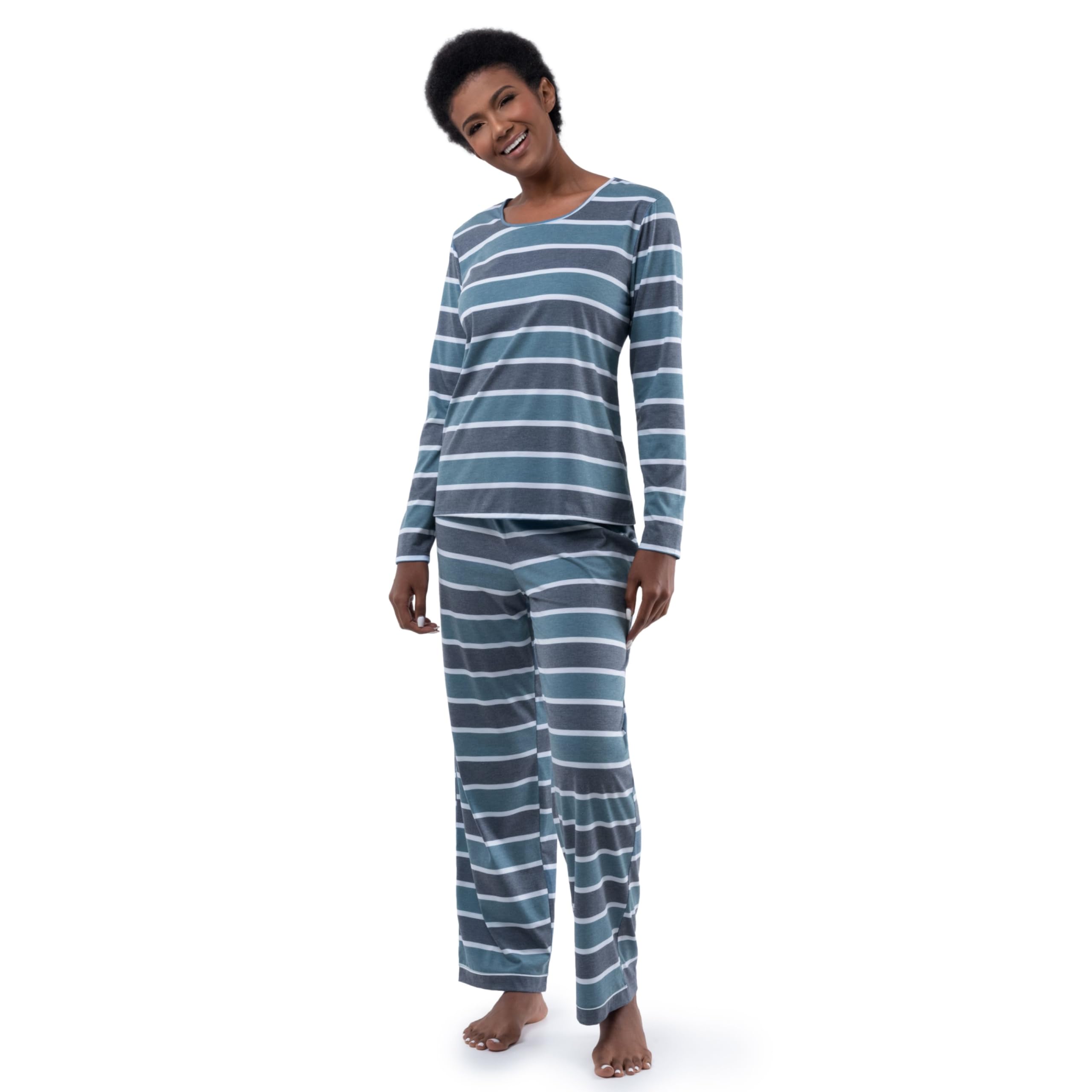 Fruit of the Loom Men's Classics Midweight Waffle Thermal Underwear Crew Top (2 Packs), All White, Large