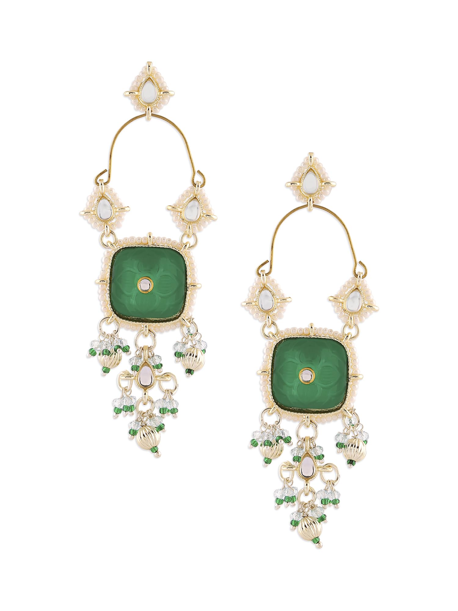See full amazon price history chart for Zaveri Pearls Green Kundan Artificial Stones & Beads Drop Earring For Women-ZPFK16745 Zaveri Pearls Green Kundan Artificial Stones & Beads Drop Earring For Women-ZPFK16745 (B0CL2CJZXH) Amazon Price History, Amazon Price Tracker