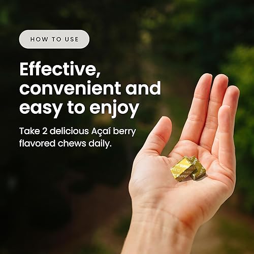 Miniatura 7 de humanN SuperBeets Heart Chews Advanced - Fórmula 3 en 1 con remolacha, extracto de semilla de uva y CoQ10, 60 unidades