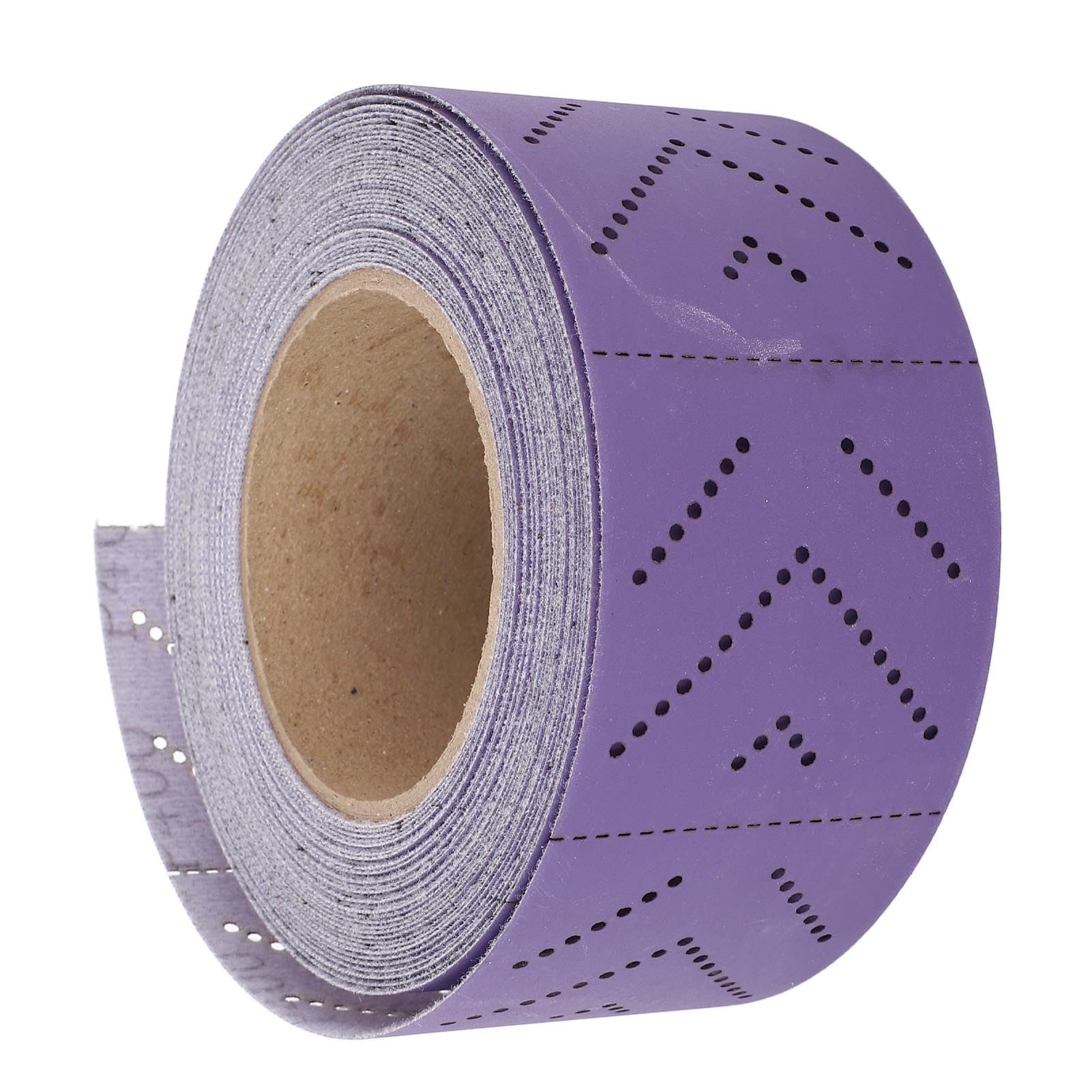 Ceramic Sandpaper Roll, 400 Grit, Multi Hole Dustless Abrasive Longboard Sandpaper for Automotive Wood Metal Paint, 70mmx12m