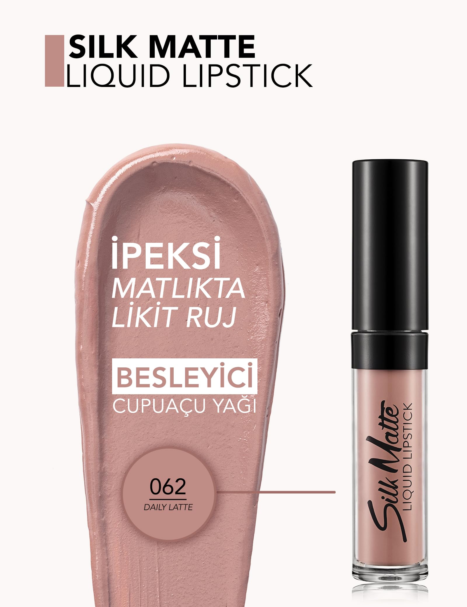 Flormar Silk Matte Liquid Lipstick 62 Daily Latte - Flormar Bangladesh